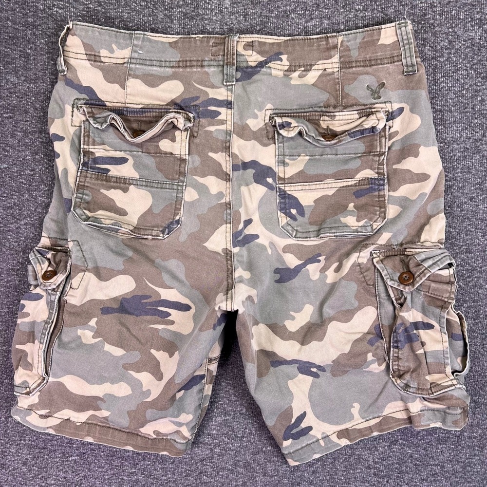 American Eagle Cargo Shorts Mens 36 Camo Classic Outdoor Flex Utility Fits34x10 - Picture 2 of 10